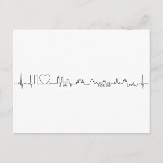 Cartão Postal Eu adoro a lembrança de Madrid (estilo ecg)