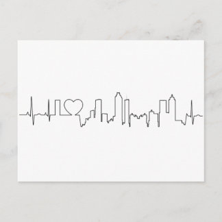 Cartão Postal Eu adoro Atlanta num estilo extraordinário de ecg