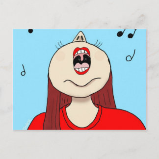 Cartão Postal Eu adoro cantar