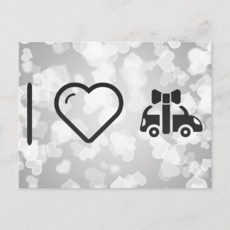 Cartão Postal Eu Adoro Carros Presentes
