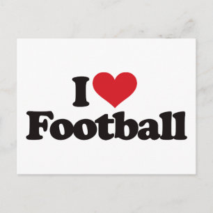 Cartão Postal Eu adoro futebol