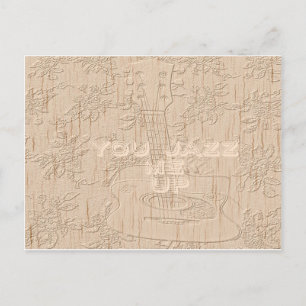 Cartão Postal Eu adoro madeira indo marrom Hakuna Matata