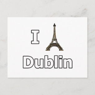 Cartão Postal Eu adoro o fracasso do turista de Dublin