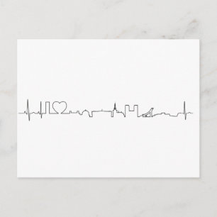 Cartão Postal Eu adoro o souvenir de Oslo (estilo ecg)