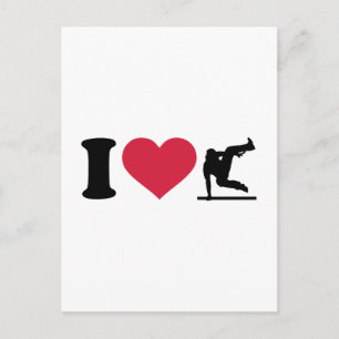 Cartão Postal Eu adoro Parcouring