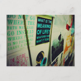 Cartão Postal Eu Adoro Snailmail - O Significado Da Vida