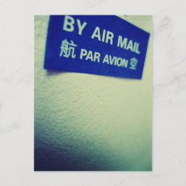 Cartão Postal Eu Adoro Snailmail - Por Correio Aéreo