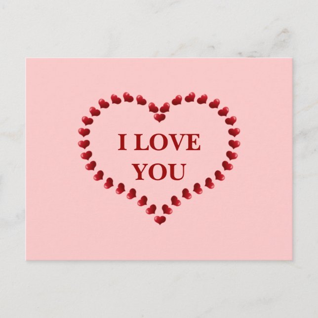 CARTÃO POSTAL EU AMO....... (Frente)