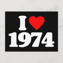 CARTÃO POSTAL EU AMO 1974