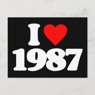 CARTÃO POSTAL EU AMO 1987