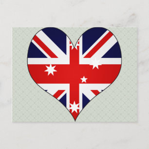 Cartão Postal Eu amo a Austrália