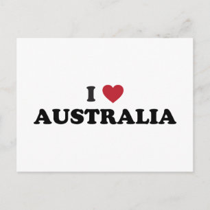 Cartão Postal Eu amo a Austrália