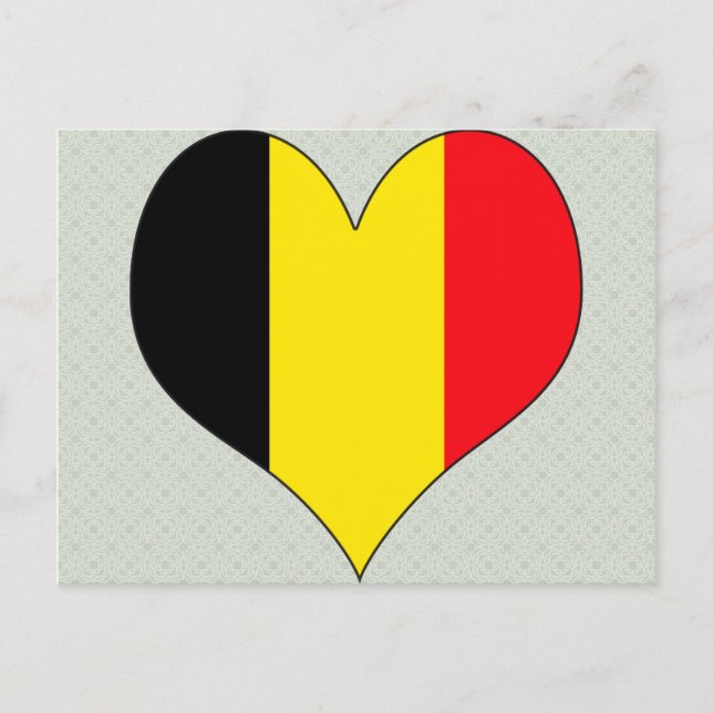 Cartão Postal Eu amo a Bélgica (Frente)