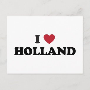 Cartão Postal Eu amo a Holanda