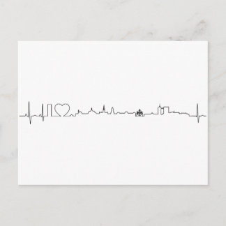Cartão Postal Eu amo a lembrança de Bruxelas (estilo do ecg)