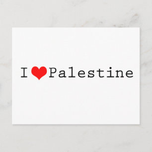 Cartão Postal Eu amo a Palestina