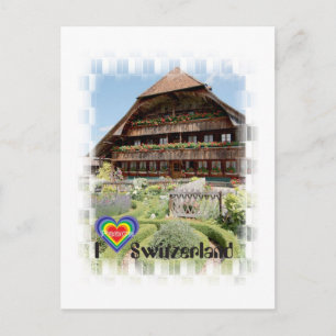 Cartão Postal Eu amo a Suiça Postkarte
