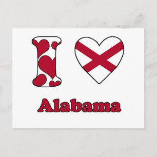 Cartão Postal Eu amo Alabama