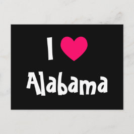Cartão Postal Eu Amo Alabama