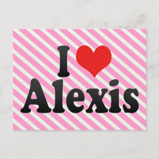 Cartão Postal Eu Amo Alexis