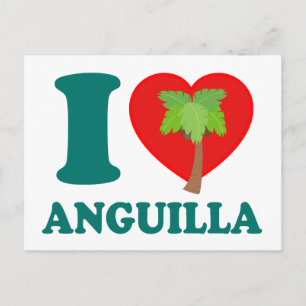 Cartão Postal Eu Amo Anguila