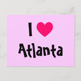 Cartão Postal Eu Amo Atlanta