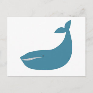 Cartão Postal Eu amo baleias