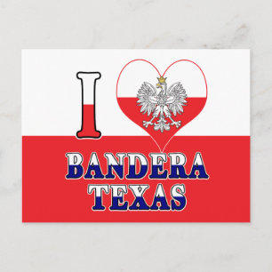 Cartão Postal Eu Amo Bandera Texas