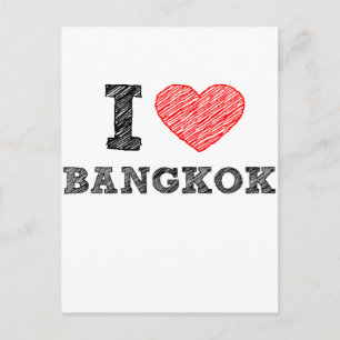 Cartão Postal Eu Amo Bangkok