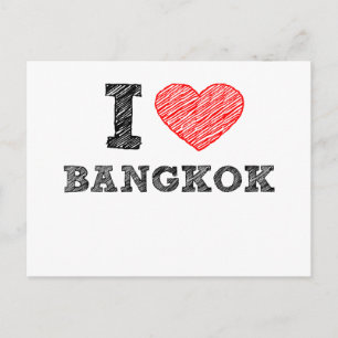 Cartão Postal Eu Amo Bangkok