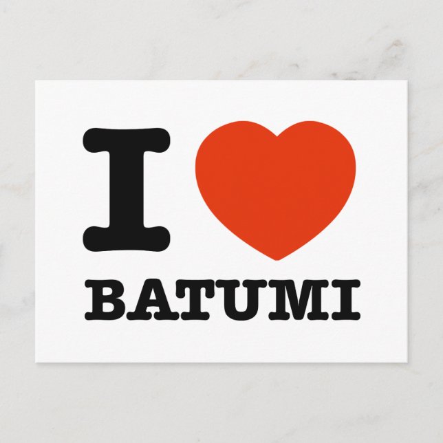 Cartão Postal Eu Amo Batumi (Frente)
