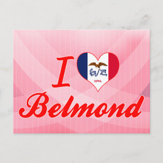 Cartão Postal Eu Amo Belmond, Iowa