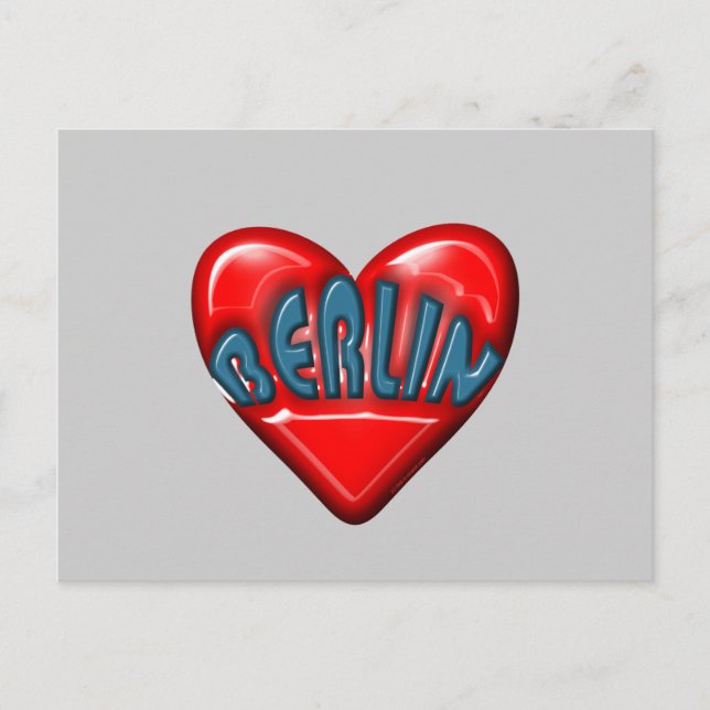 Cartão Postal Eu Amo Berlim (Frente)