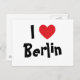 Cartão Postal Eu Amo Berlim (Frente/Verso)