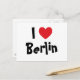 Cartão Postal Eu Amo Berlim (Frente/Verso In Situ)