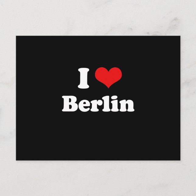 CARTÃO POSTAL EU AMO BERLIN (Frente)