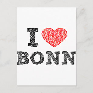 Cartão Postal Eu amo Bonn