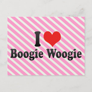 Cartão Postal Eu Amo Boogie Woogie