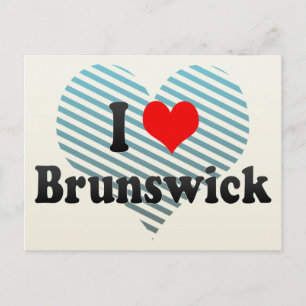 Cartão Postal Eu Amo Brunswick, Estados Unidos