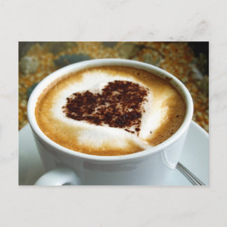Cartão Postal Eu Amo Café - Arte Lateral