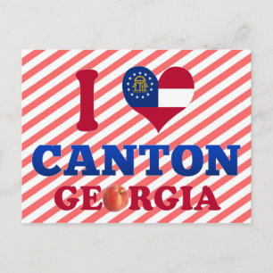 Cartão Postal Eu Amo Canton, Georgia