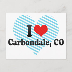 Cartão Postal Eu amo Carbondale, CO