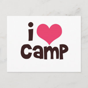 Cartão Postal Eu Amo Cartaz Do Camp