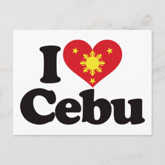 Cartão Postal Eu Amo Cebu