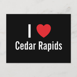 Cartão Postal Eu amo Cedar Rapids