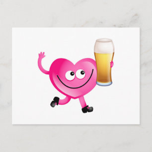 Cartão Postal Eu Amo Cerveja