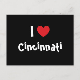 Cartão Postal Eu Amo Cincinnati