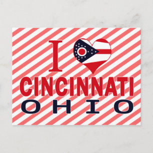 Cartão Postal Eu amo Cincinnati, Ohio