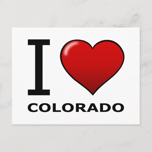 CARTÃO POSTAL EU AMO COLORADO (Frente)