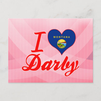 Cartão Postal Eu amo Darby, Montana